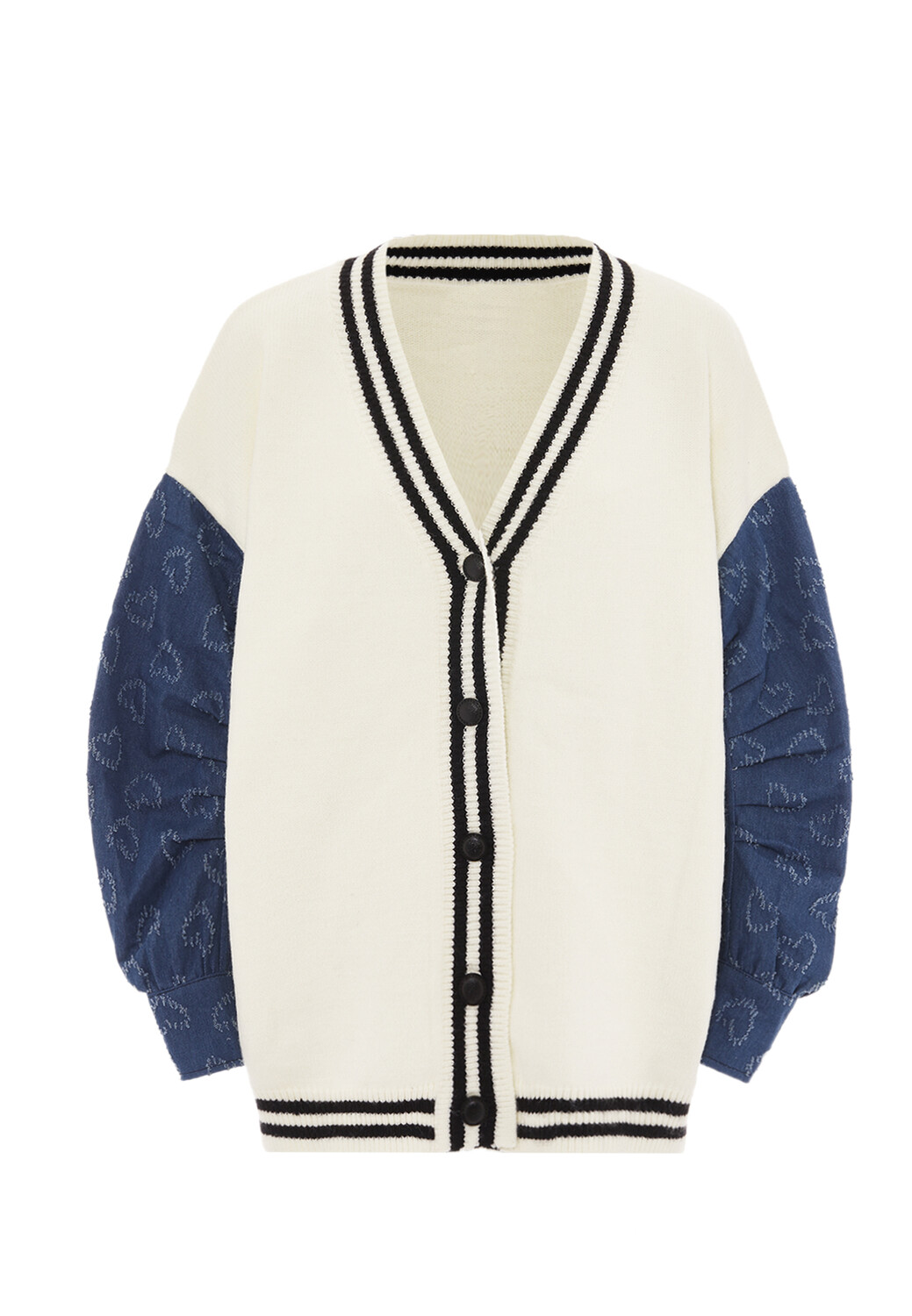 

Толстовка SANIKA Strickjacke, кремовый черный