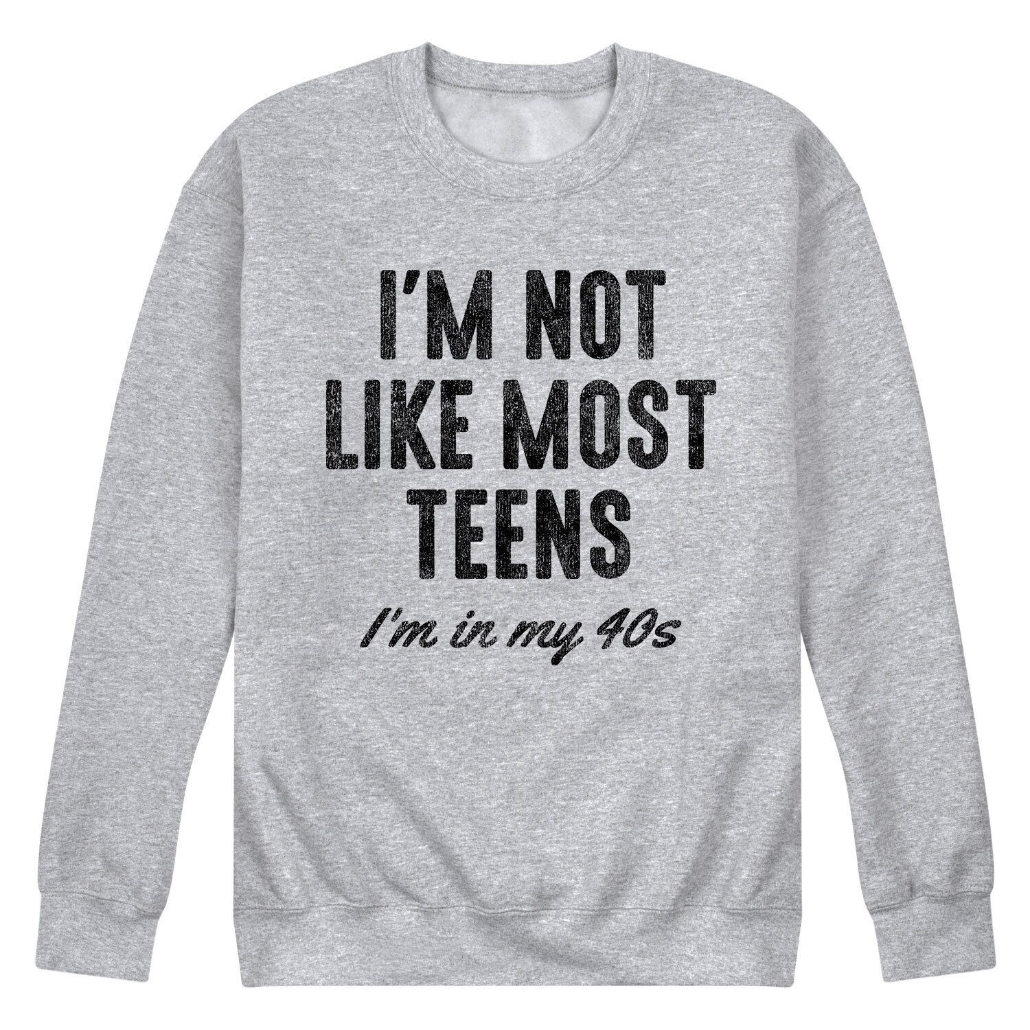 

Мужской свитшот «Я не похож на большинство подростков» Licensed Character