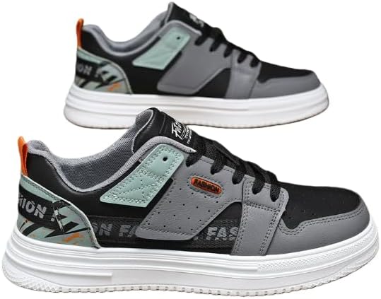 

Мужские дышащие кеды из канвы - низкие шнурованные всесезонные кроссовки, повседневные кроссовки для скейтборда и вождения для активного отдыха и повседневной носки Hhhchpm, черный