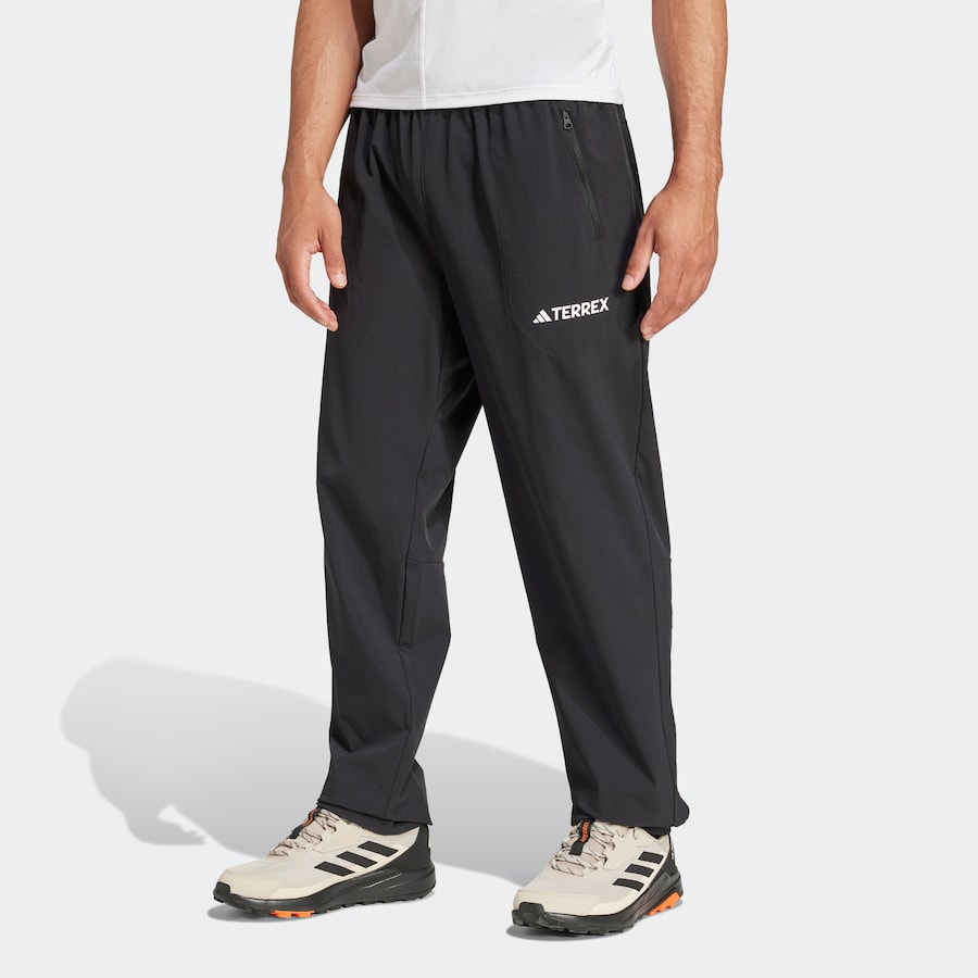 Облегающие брюки для активного отдыха ADIDAS TERREX Essentials, черный — фото 2