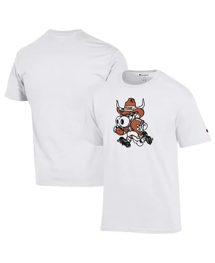 

Мужская белая футболка Texas Longhorns Bevo Champion