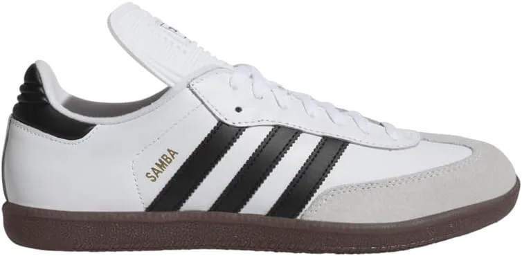 Мужские кроссовки Adidas Samba Classic для зала, белый/черный — фото 4