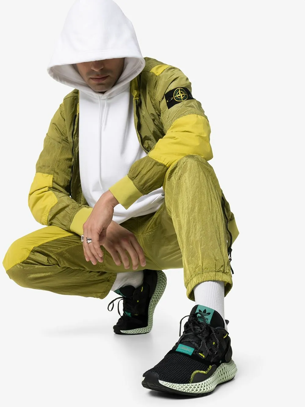 Кроссовки ZX 4000 adidas, черный — фото 2