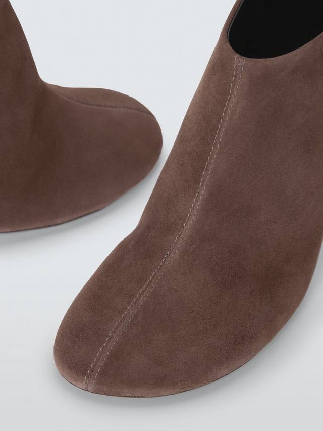 West Suede ботинки на высоком каблуке с круглым носком John Lewis, Brown — фото 4
