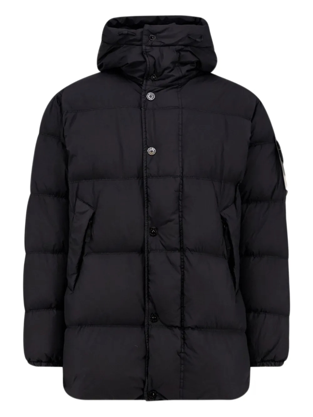 

Куртка Stone Island с утепленным капюшоном, черный