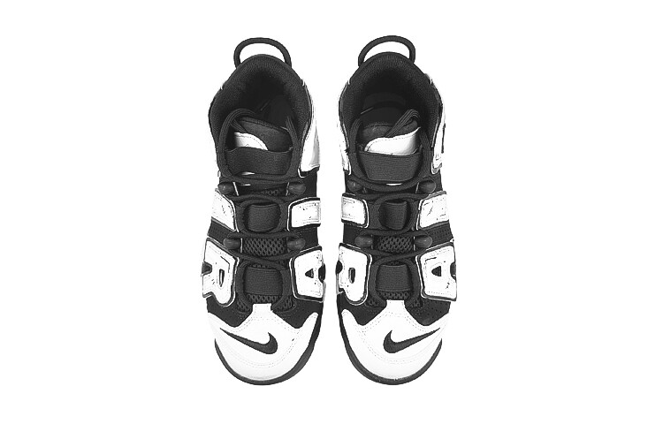 Кроссовки Nike Air More Uptempo Vintage Basketball Shoes Women's Mid-Top White — фото 4