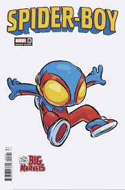 

Spider-Boy #8 (2024) Big Marvels Variant Cover by Skottie Young with Rated Comics Acrylic Backer (Rated Comics)