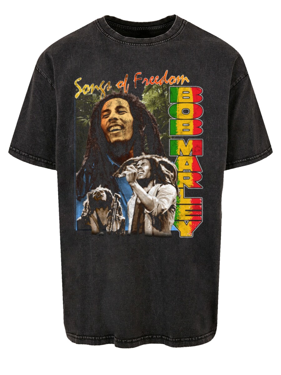 

Рубашка F4NT4STIC Bob Marley Freedom Vintage Reggae Music, черный