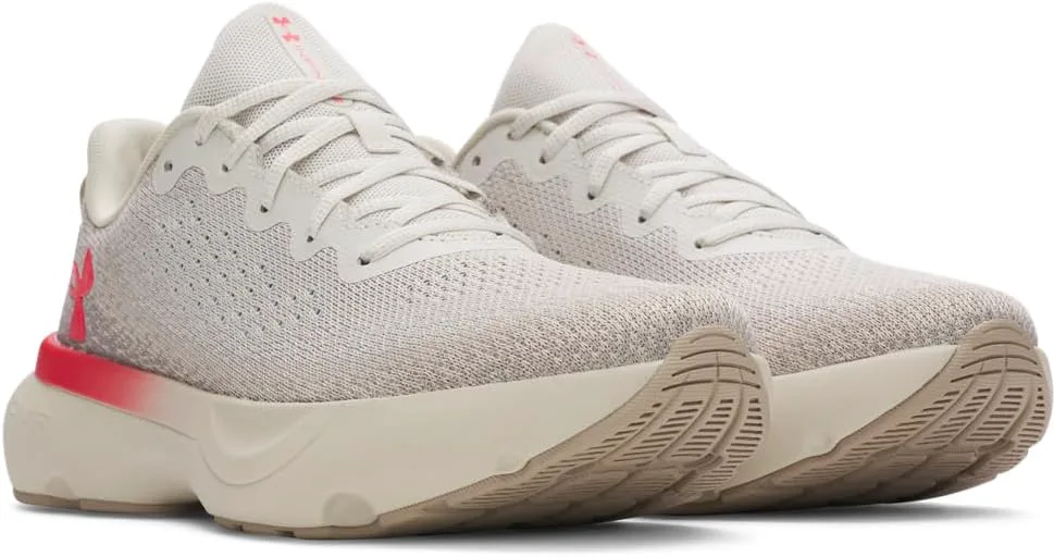 Мужские беговые кроссовки Under Armour Infinite, белый/хаки/красный — фото 2