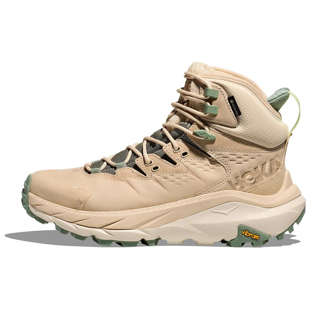 

HOKA ONE ONE Kaha 2 противоскользящие износостойкие полувысокие треккинговые туфли женские Oak White - Oak/Ivory White, цвет Oak/Ivory White