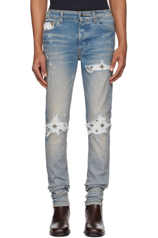 

Синие джинсы Micro Stardust MX1 AMIRI