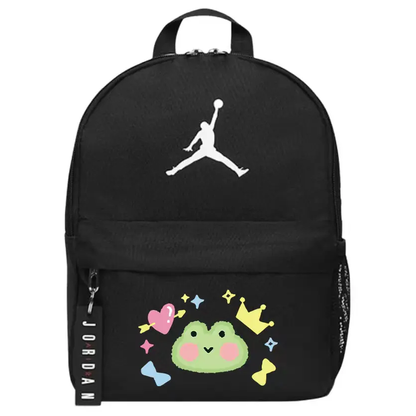 

Jordan Полиэстеровый рюкзак обычный унисекс черный, Frog