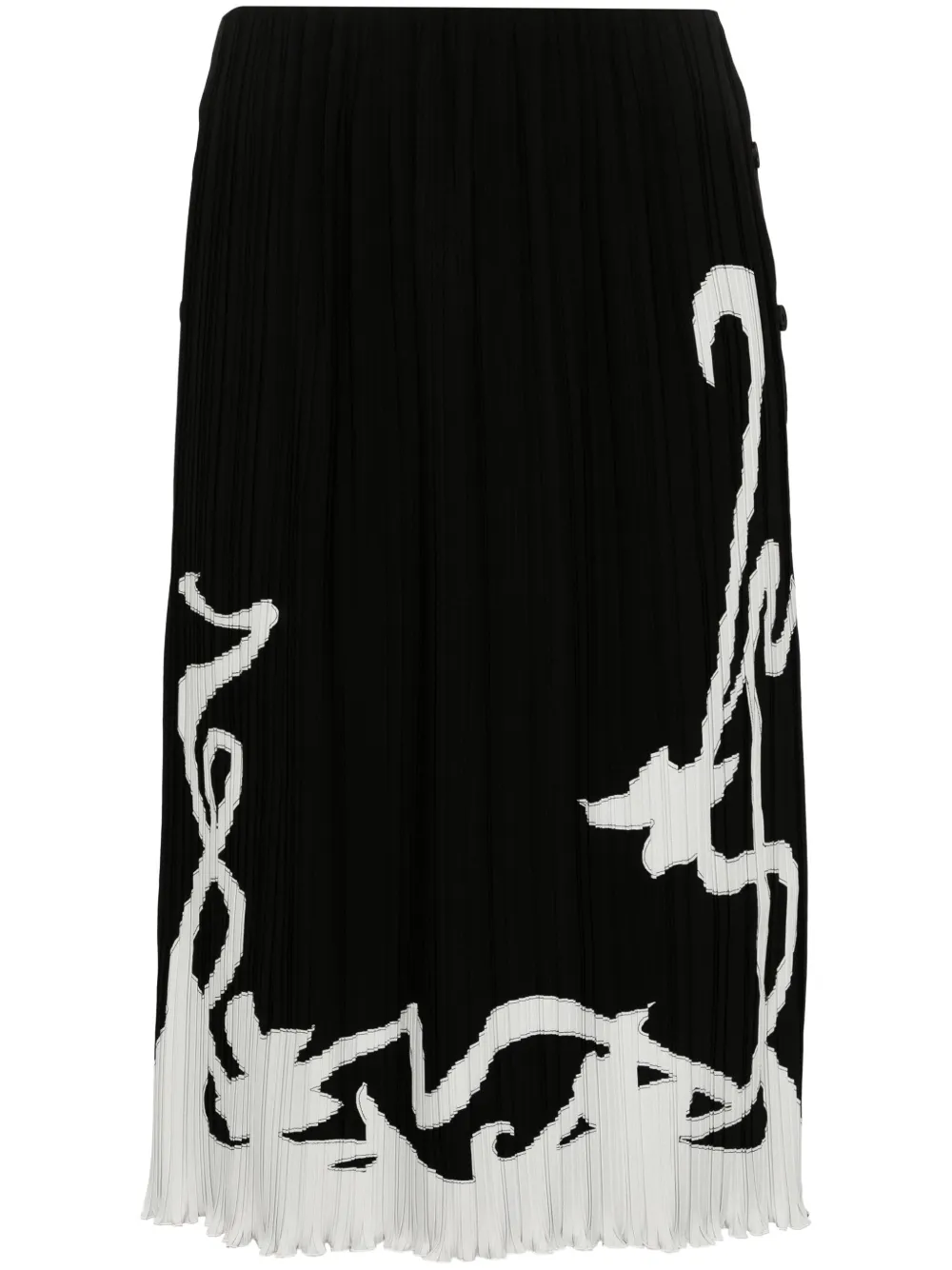 

Юбка со складками Lanvin, черный