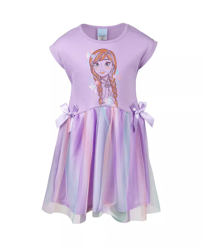 

Платье для девочек Disney Princess Anna, фиолетовое, для малышей/ребенка Frozen, фиолетовый