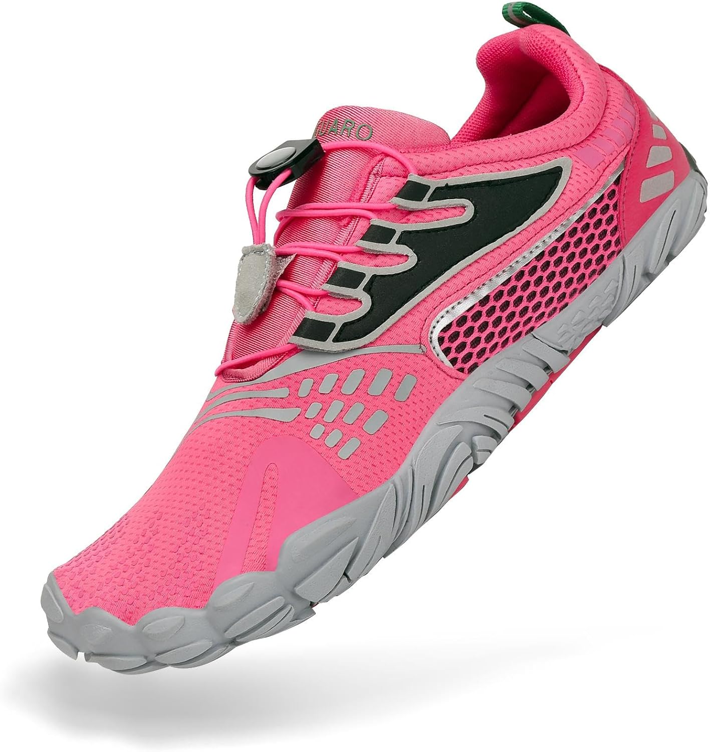 

SAGUARO Женские и мужские кроссовки для бега, минималистичные кроссовки для трейлраннинга, с широким носком и нулевым перепадом высоты подошвы, для кросс-тренинга на открытом воздухе, розовый