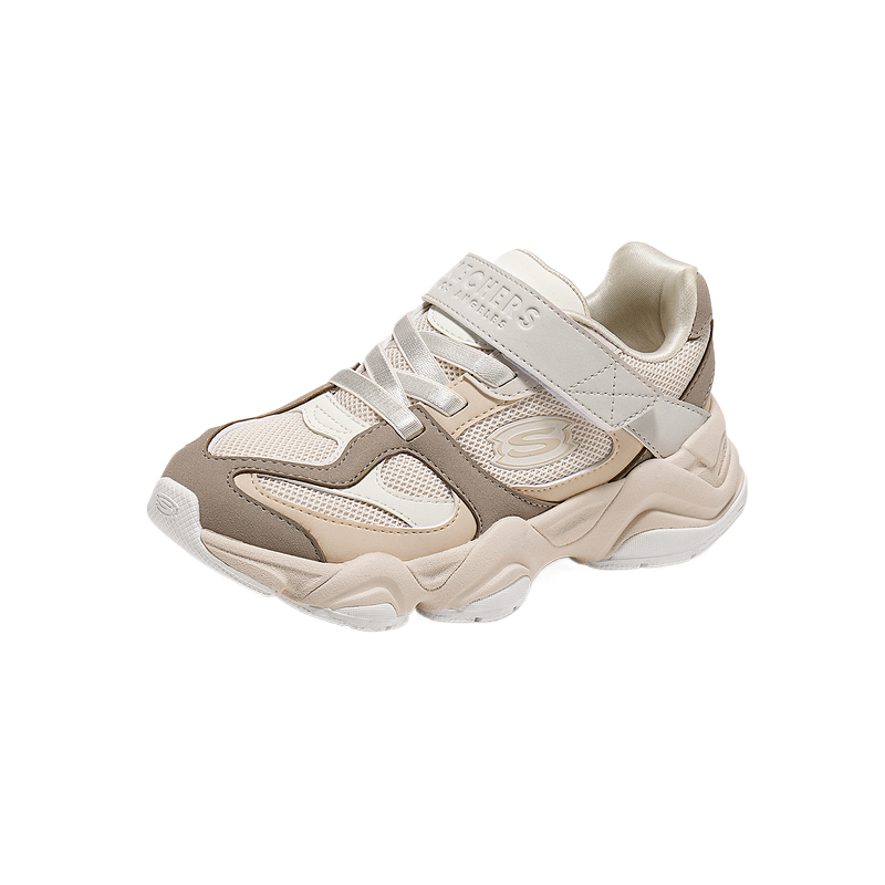 Street Girls низкие детские повседневные кроссовки natural Skechers Kids, Natural — фото 3