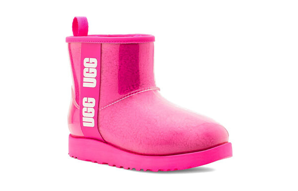 Зимние ботинки классические прозрачные мини Ugg, фиолетовый — фото 3