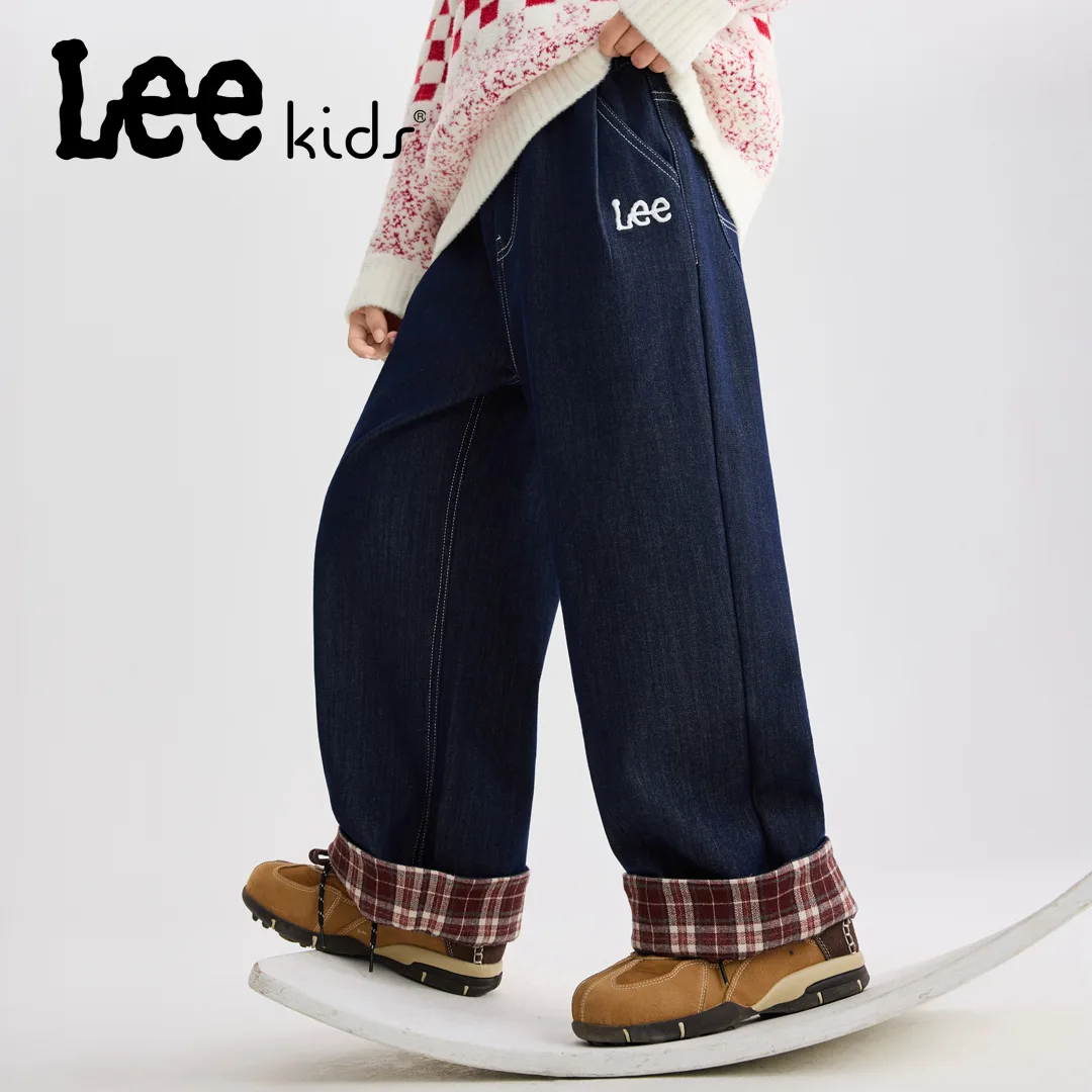 Детские джинсы Lee, темно-синий (Fleece-Lined) — фото 4