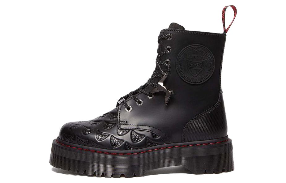 WARNER BROS. x Jadonseries WB100 Короткий ботинок Мартин 5 см Унисекс Чёрный Красный Dr.Martens — фото 2