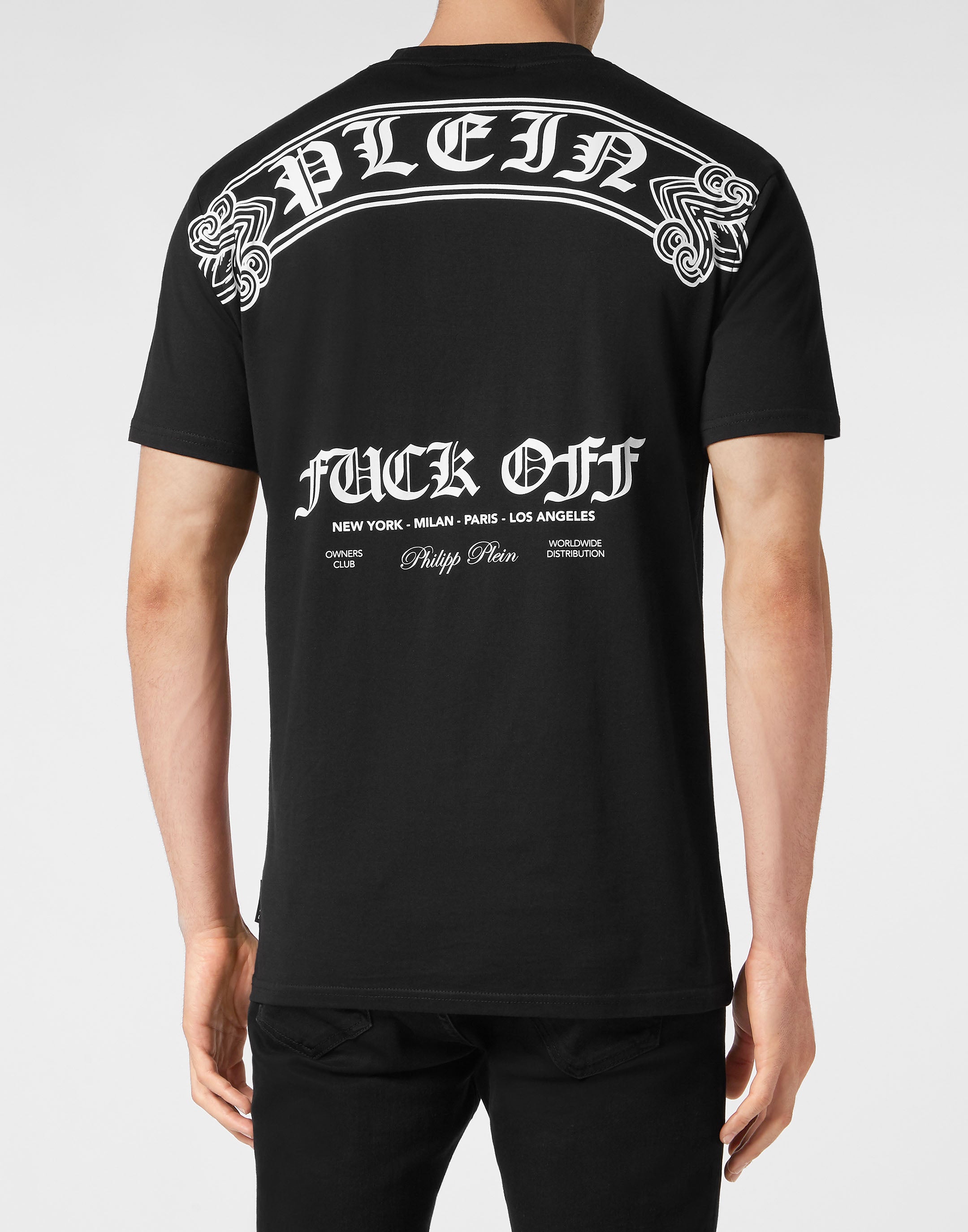 

Футболка с круглым вырезом SS PHILIPP PLEIN, черный