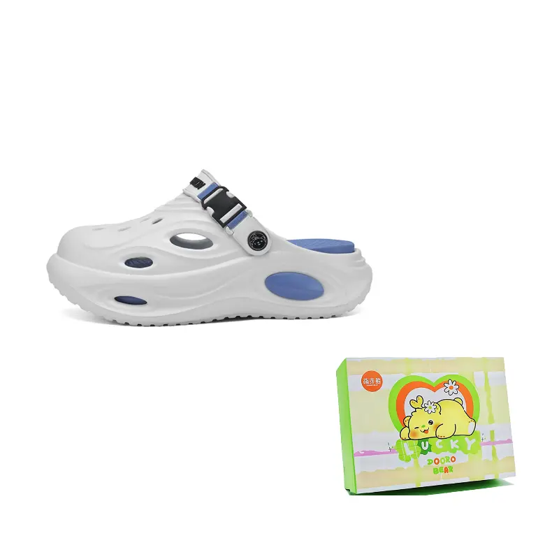 

Budding Bear Клоги мужские бело-голубые, цвет White Blue