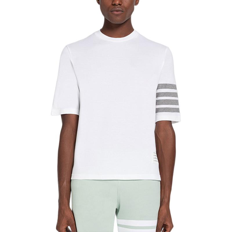 

Футболка с принтом 4-Bar Stripe 2003 THOM BROWNE, белый
