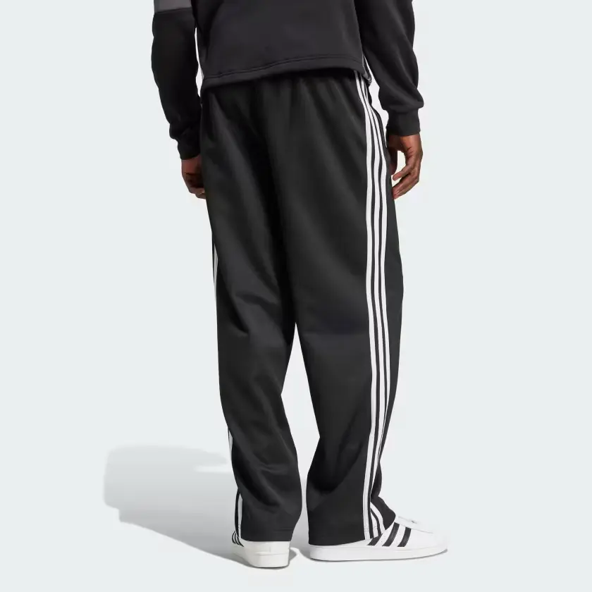Спортивные брюки с логотипом и тремя полосками Adidas, черный — фото 3