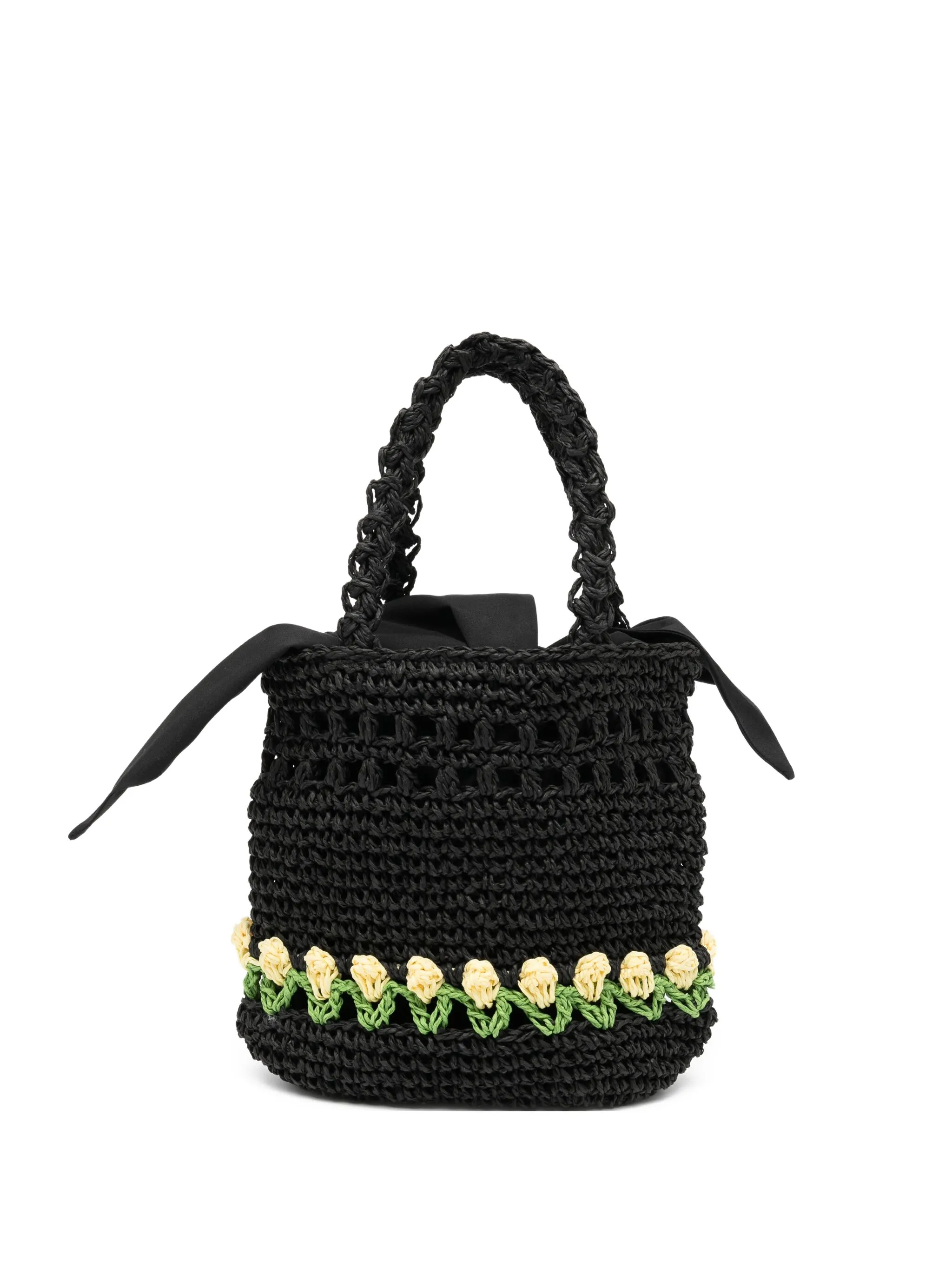 

Сумка-тоут с узором Tulip Damson Madder, черный