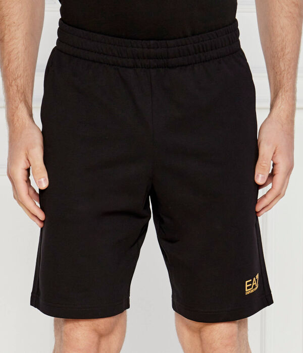 

Шорты Ea7 Regular Fit, черный / золотой