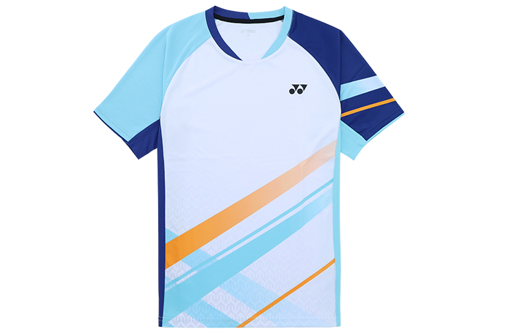 

Футболка мужская V-образный вырез умеренно прямой крой YONEX, 011 белый