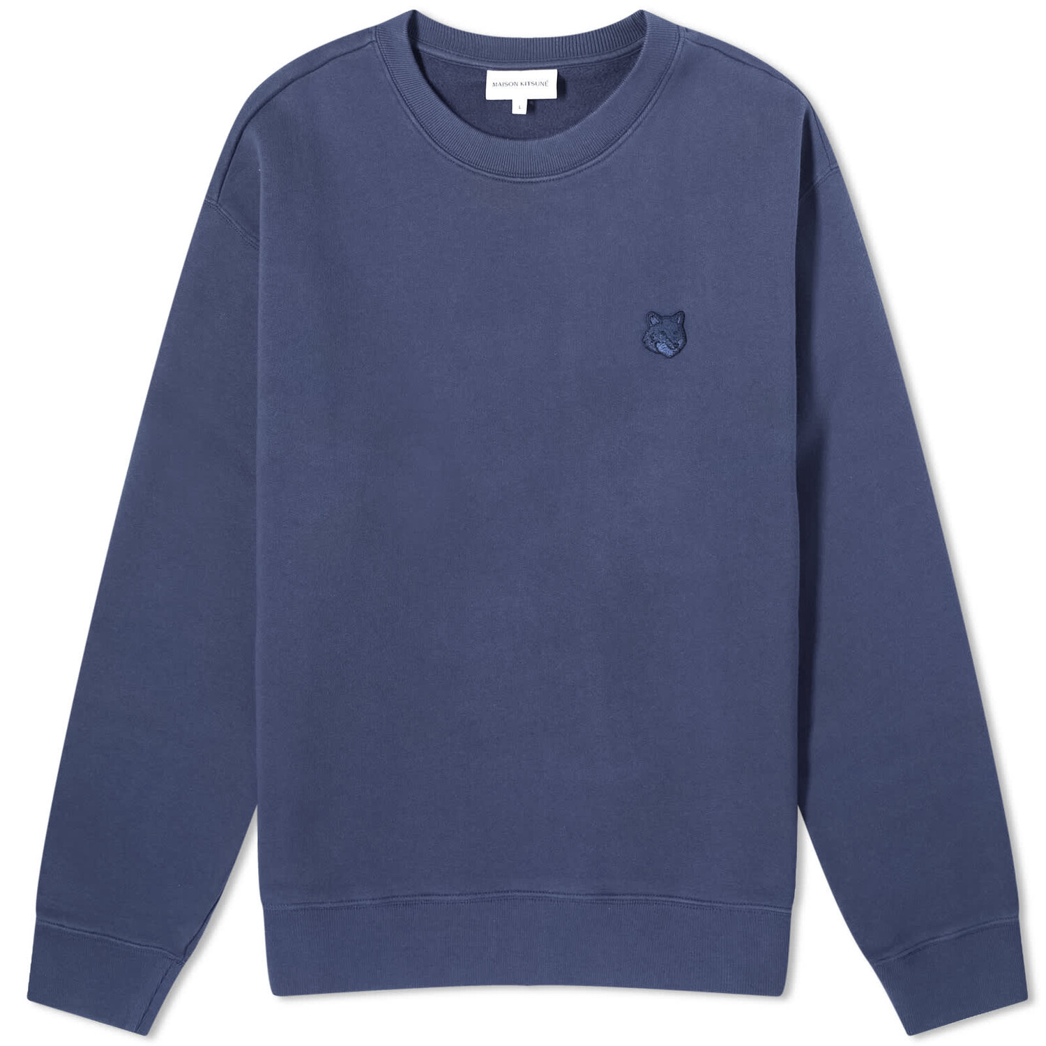 

Свитшот Maison Kitsune Bold Fox Head Patch Comfort, цвет Ink Blue