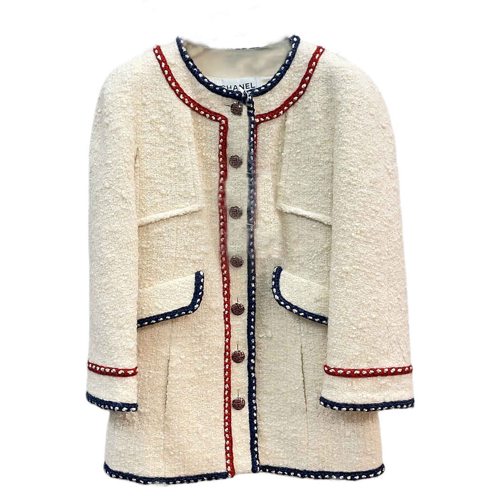 CHANEL Женская бежевая куртка осень-зима, Beige — фото 3