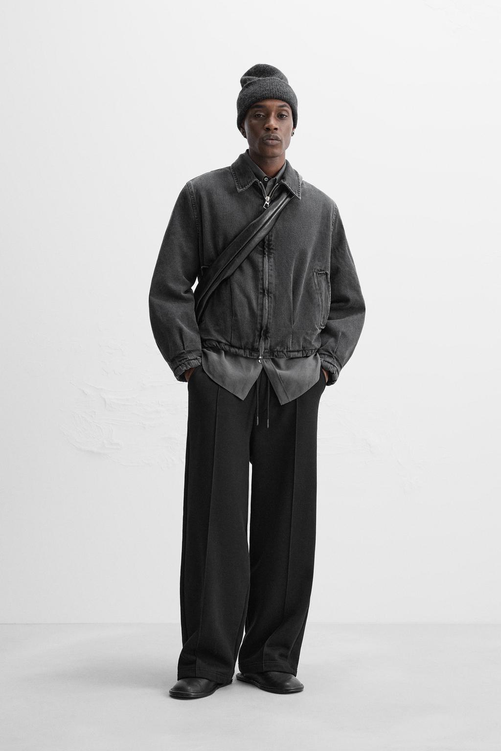 

Джинсовая куртка ZARA, черный