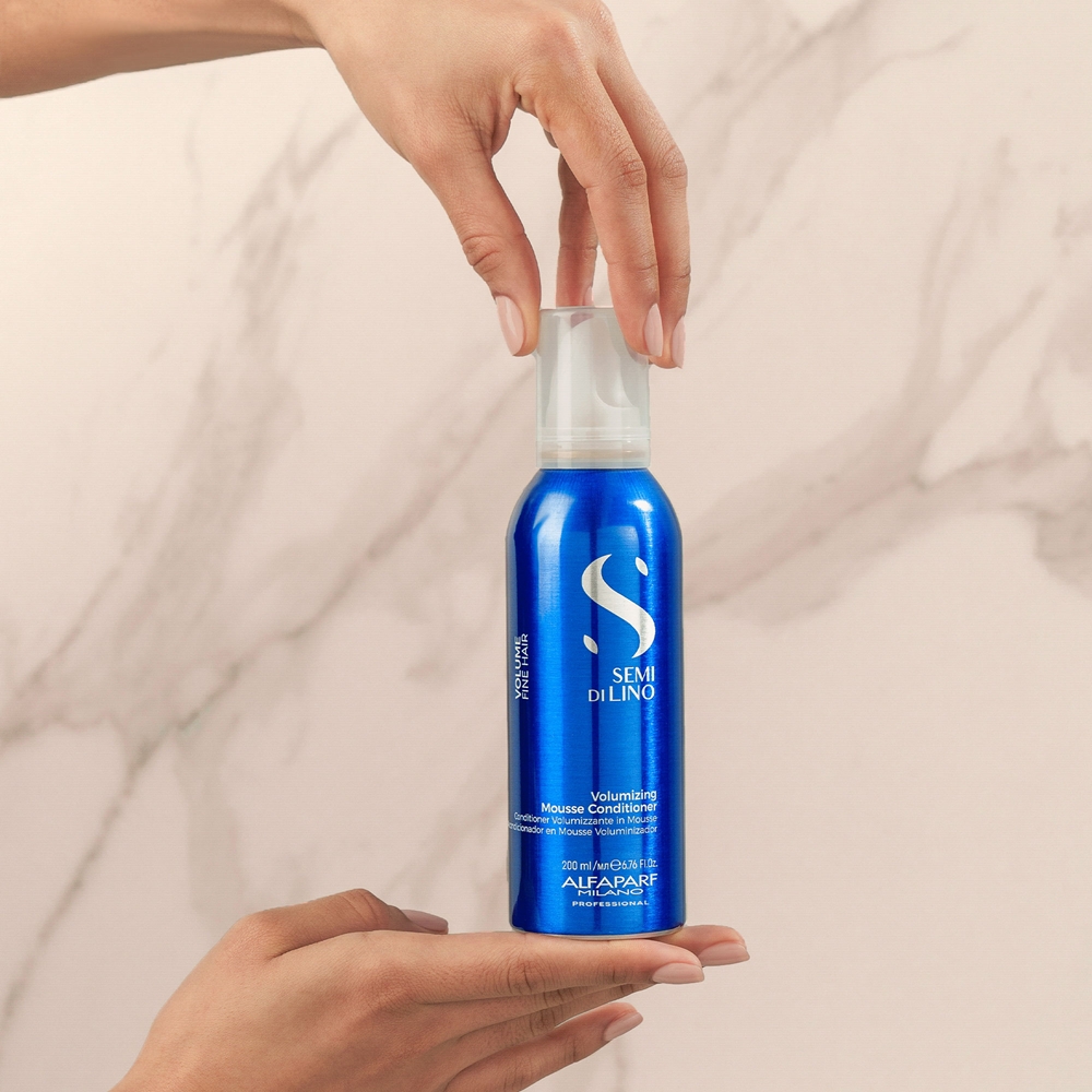 Кондиционер-Мусс Semi di lino Volumizing с эффектом придания объема Alfaparf Milano, 200 мл — фото 2