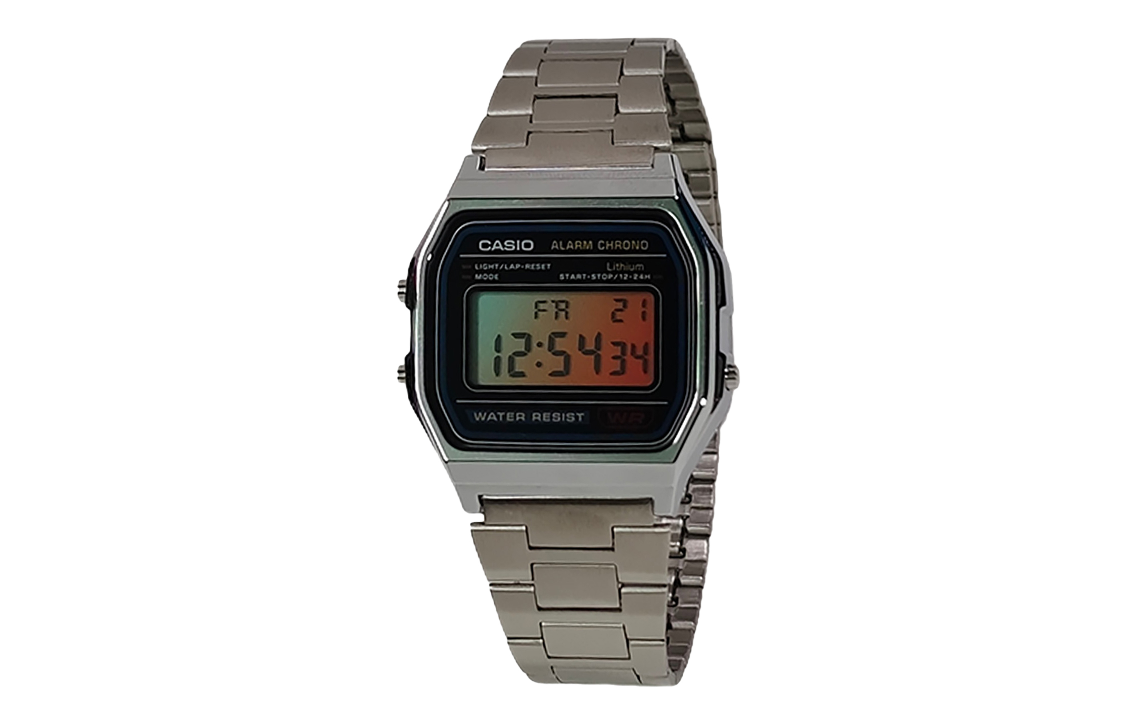 

CASIO Часы Retrofit Series Quartz Movement Stainless Steel Strap Watch Unisex Black Dial