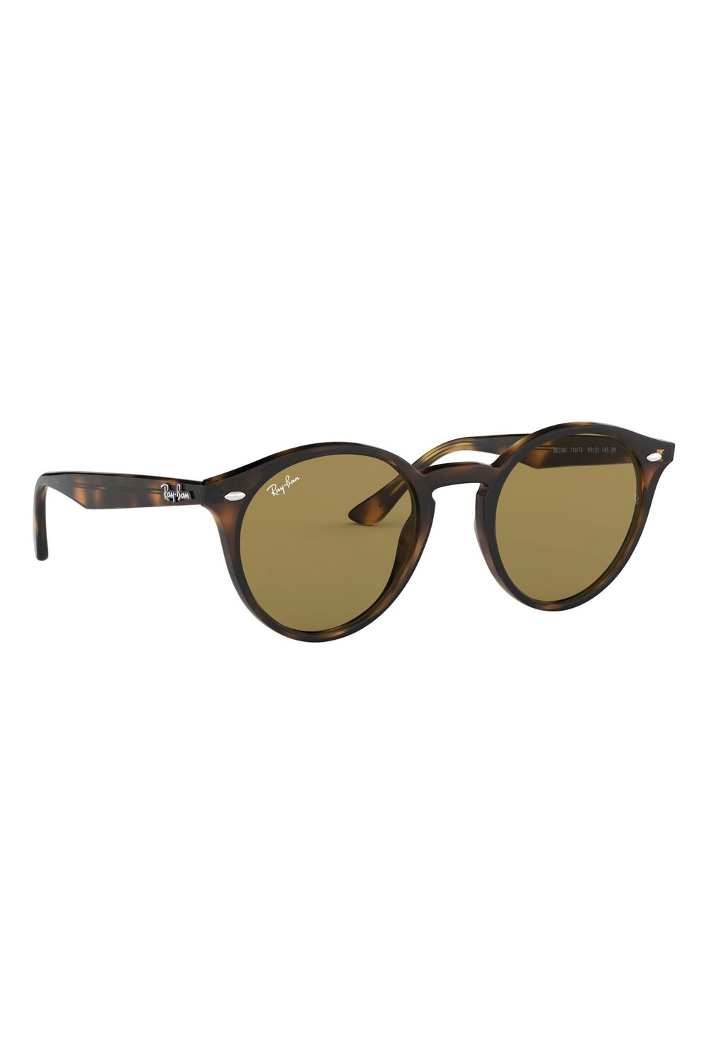 

Классические солнцезащитные очки Ray Ban круглой формы Ray Ban, коричневый