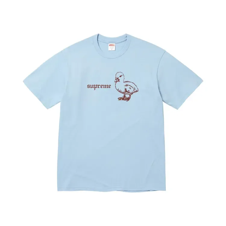 Футболка Supreme Duck Tee, цвет «пудрово-голубой»