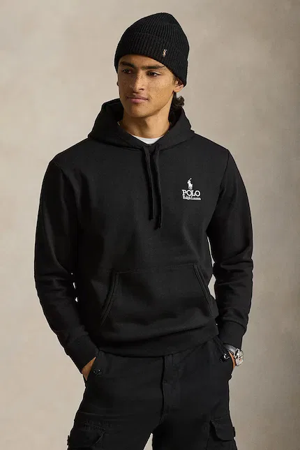 Худи хлопок Polo Ralph Lauren, черный