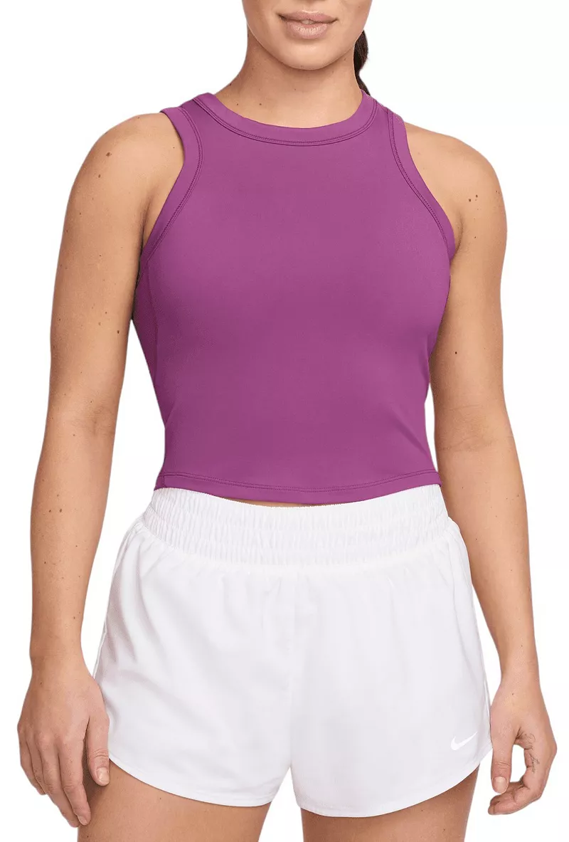 

Женская укороченная майка Nike One Fit Dri-FIT, цвет Hot Fuchsia