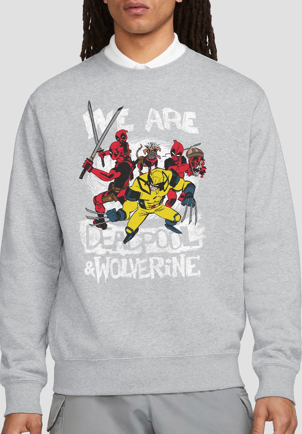 

Толстовка DEADPOOL AND WOLVERINE Marvel, серый
