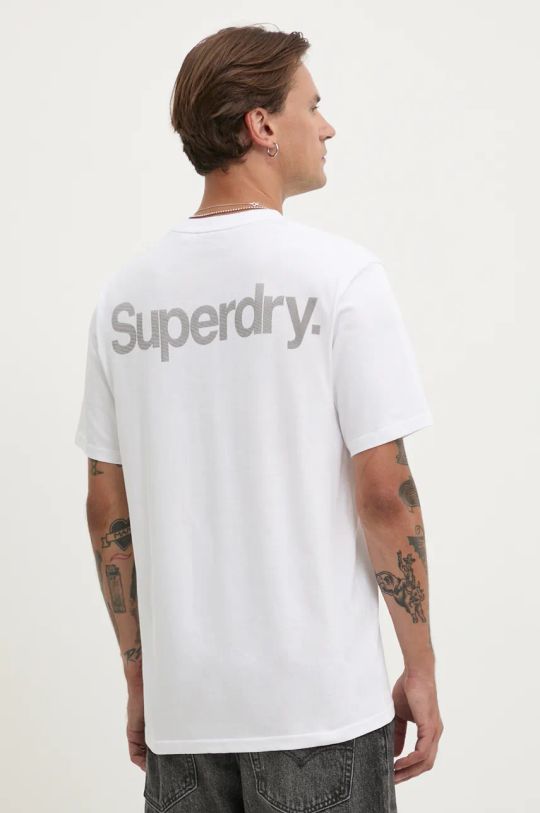 

Хлопковая футболка Superdry, белый