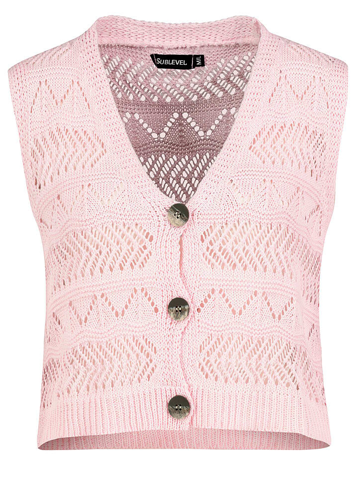 

Жилет Sublevel Strickweste, розовый