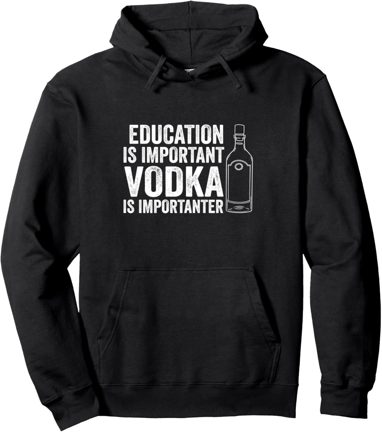 

Образование важно, водка важна. Толстовка с изображением водки Vodka Making & Drink Vodka Gift, черный