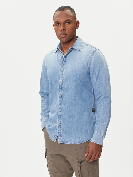 

Джинсовая рубашка slim fit D27681-D252 G-Star Raw, голубой