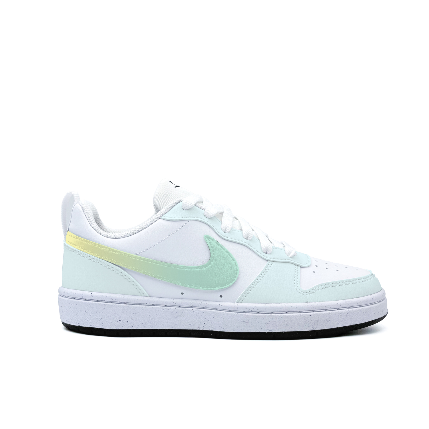 Nike Court Borough Mint Cat Synthetic Leather Abrasion Resistant Low top Skateboard Shoes Black White Teenagers — фото 3