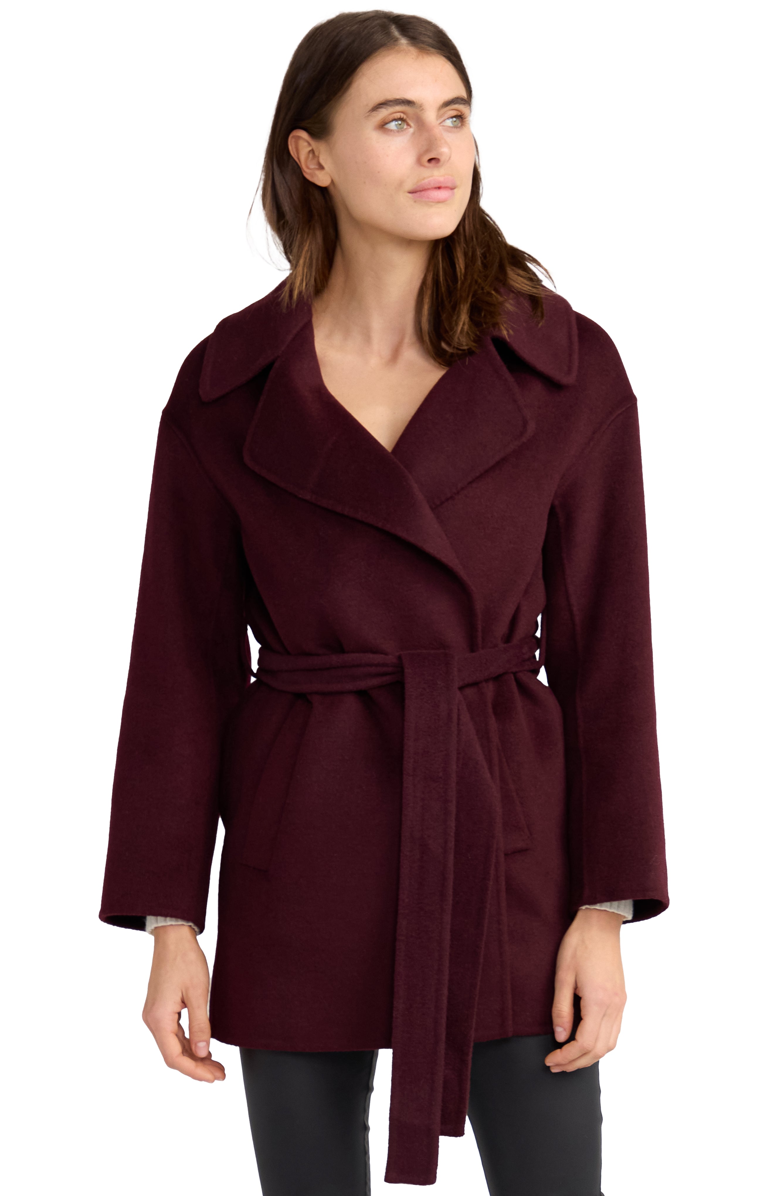 

Короткое пальто «Вечный огонь» Belle&Bloom, цвет burgundy