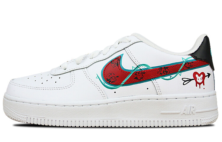 

Кроссовки Nike Air Force 1 Skateboard Shoes Women's Low-Top Red Green