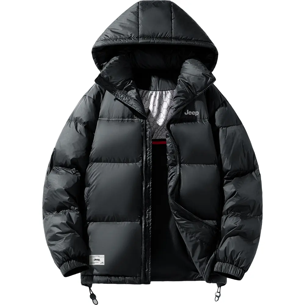 

Jeep Пуховик из белого гусиного пуха унисекс, Black [White Duck Down Warm]