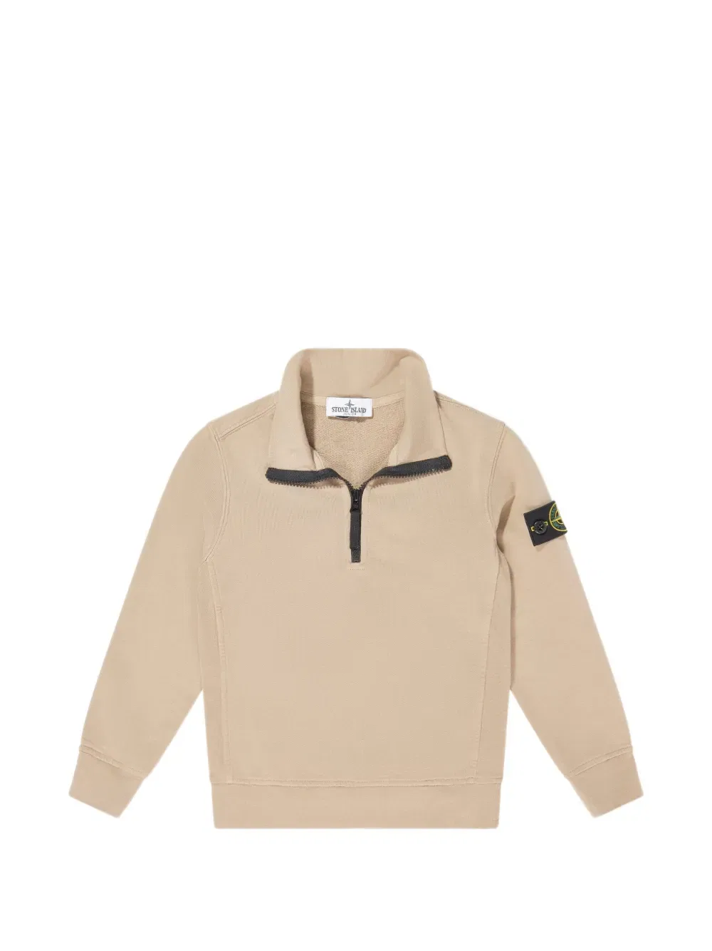Толстовка на молнии Stone Island Junior, нейтральный