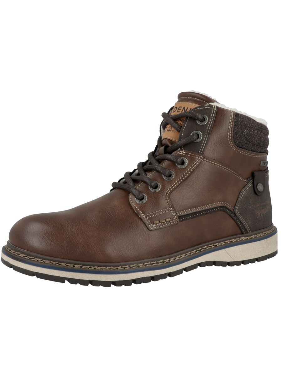 

Ботинки на шнуровке TOM TAILOR DENIM, цвет Brown/Dark brown
